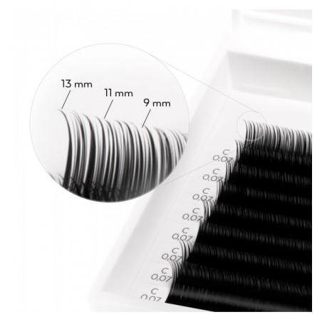 Glammy Mess®, Black, C, 0.07, 9, 11, 13 mm