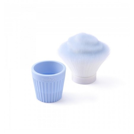 Escova de Pó Cupcake- Pastel Blue