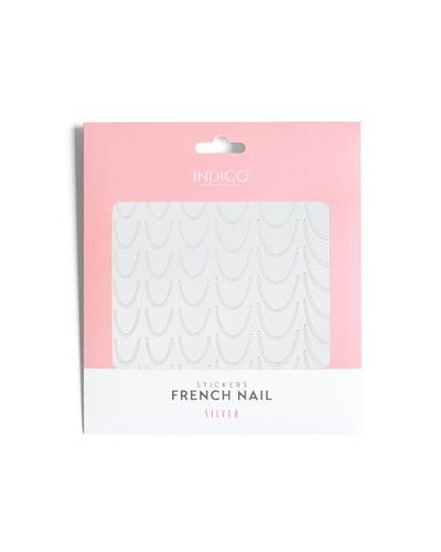 French Nail Stickers - Silver