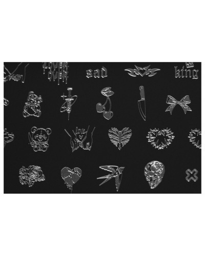 Love 2 stamping plate – large-sized stamping plate, 70 patterns