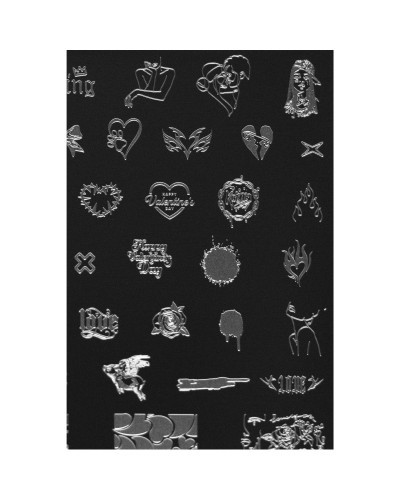 Love 2 stamping plate – large-sized stamping plate, 70 patterns