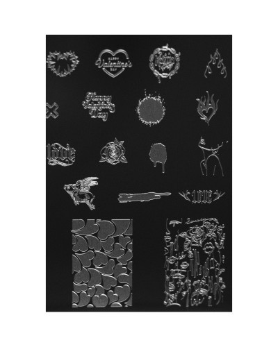 Love 2 stamping plate – large-sized stamping plate, 70 patterns