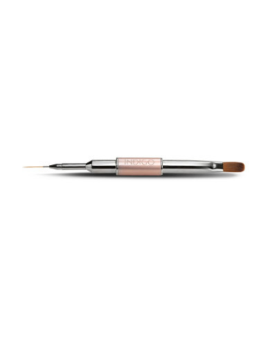 Pincel Profissional Dupla Face para Gel e Nail Art