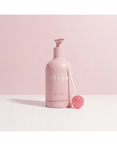 Lollipop – Creme Hidratante para Mãos e Corpo com Aroma a Morango e Toffee – 370 ml