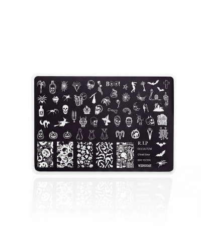 Placa de Stamping Halloween 2