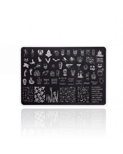 Placa de Stamping Halloween 1