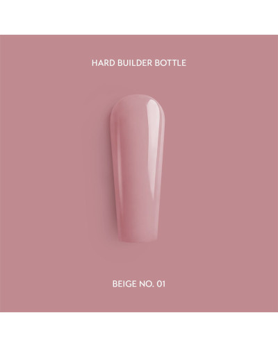 Beige No. 1 Hard Builder Bottle 7 ml – Gel de Construção Bege Indigo Nails