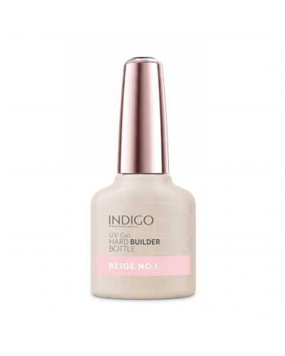 Beige No. 1 Hard Builder Bottle 7 ml – Gel de Construção Bege Indigo Nails