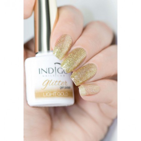 Light Gold Glitter Verniz Gel 7ml