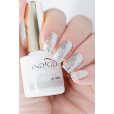 Silver Cha Cha Glitter Verniz Gel 7 ml